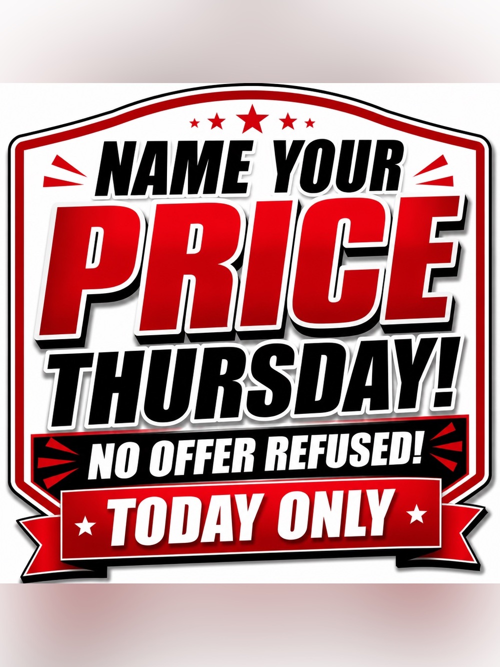 Name Your Price Thursday! Send Me Your Offers & I Will Accept!